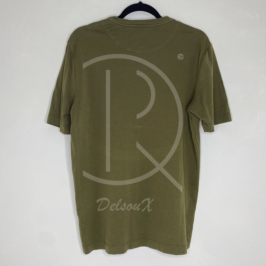 Louis Vuitton 'Damier P' Army Green Herre T-Shirt (XL) 🫒