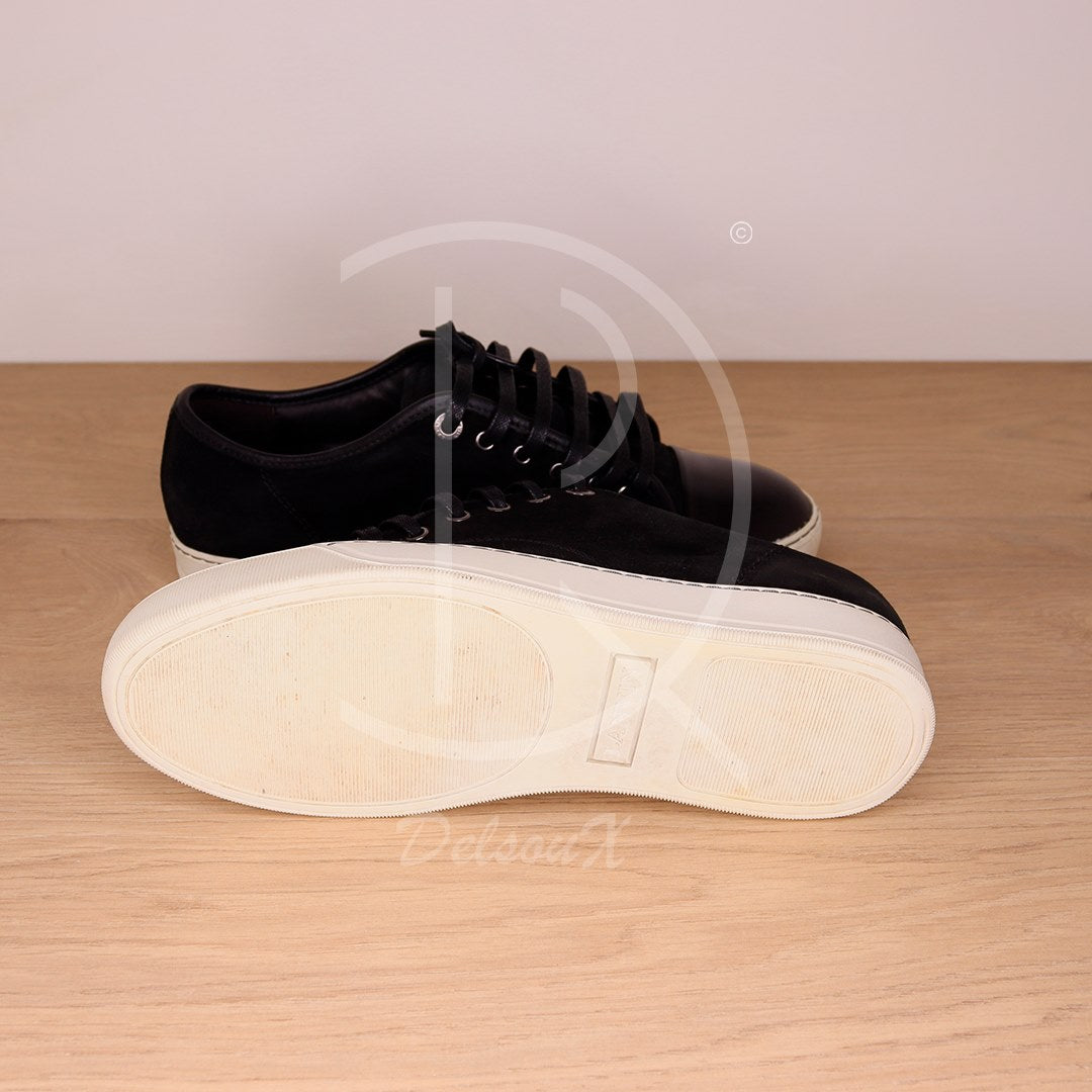 Lanvin 'Black Suede' Lak Toe (40) ♤
