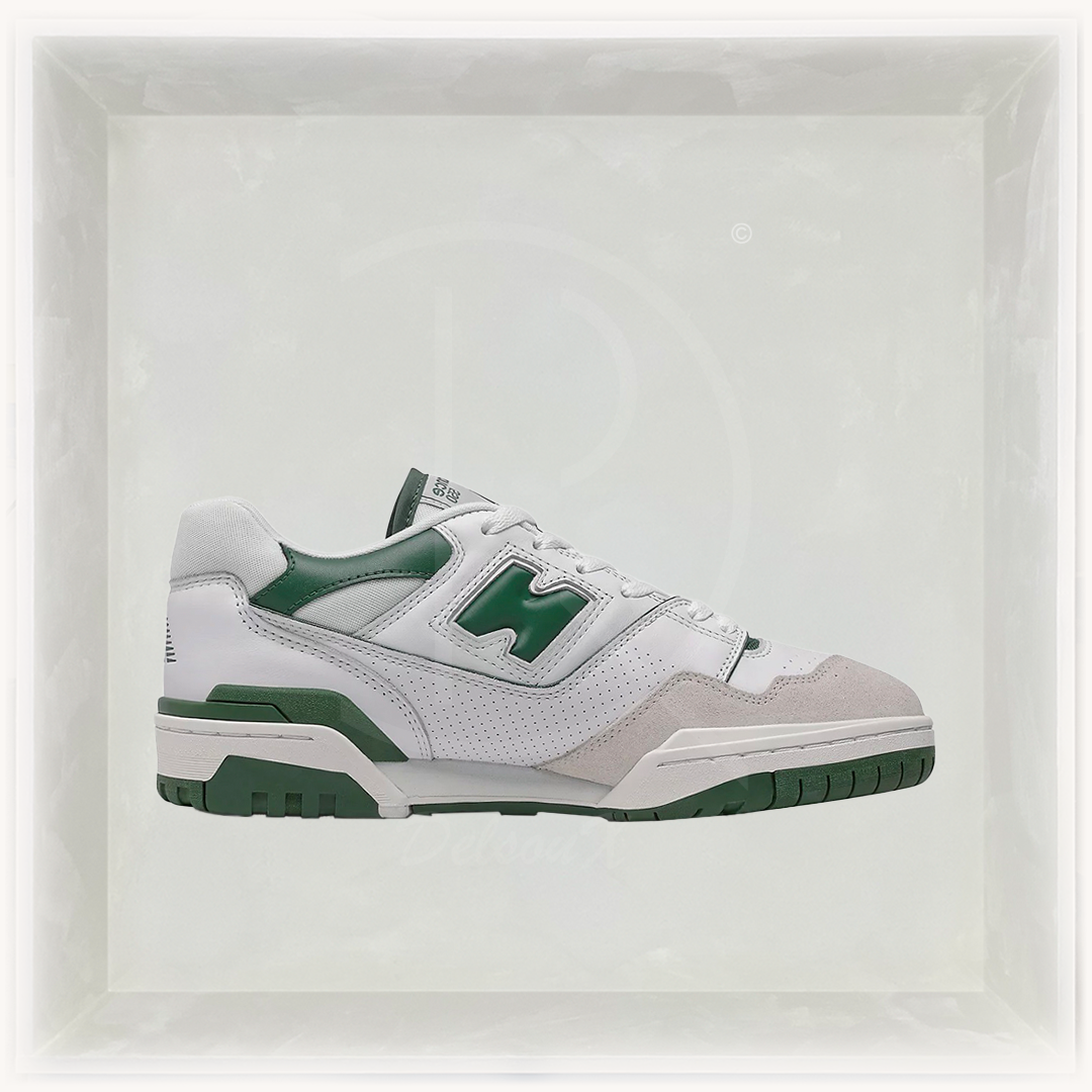New Balance Sneakers, 550 'White Green/Team Forest Green' 🧩