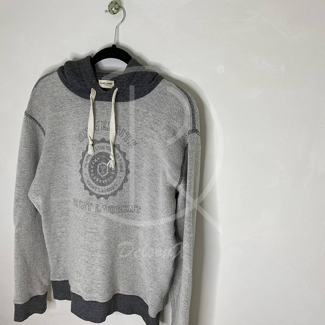 Saint Laurent Grey 'Université' Hoodie (L) ⚙️