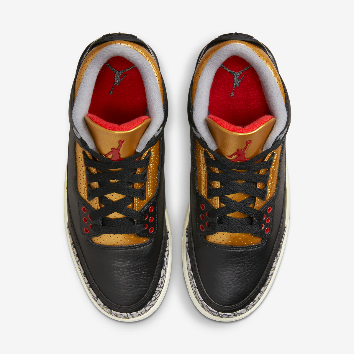 Nike Sneakers, Jordan 3 Retro ‘Black Cement Gold’ (W)
