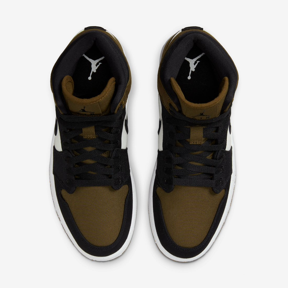 Nike Sneakers, Jordan 1 Mid ‘Olive Toe’ (W)