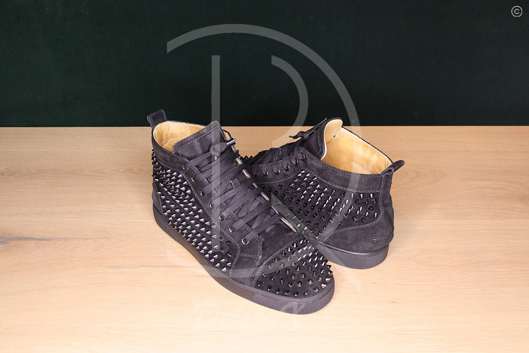 Christian Louboutin 'Black Suede' Louis Orlato Flat (43.5) 🥵