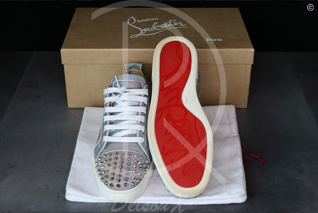 Christian Louboutin 'Multi Silver' Junior Spikes (41) 🪙