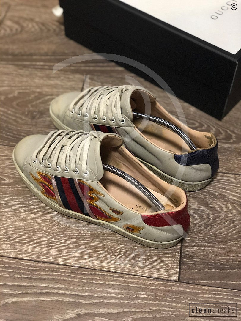 Gucci Ace “Flame” (G8.5 / 42.5) 👟