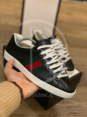 Gucci Ace ’GG Signature’ Black Calf Leather (42.5)🤭