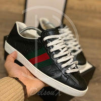 Gucci Ace ’GG Signature’ Black Calf Leather (42.5)🤭