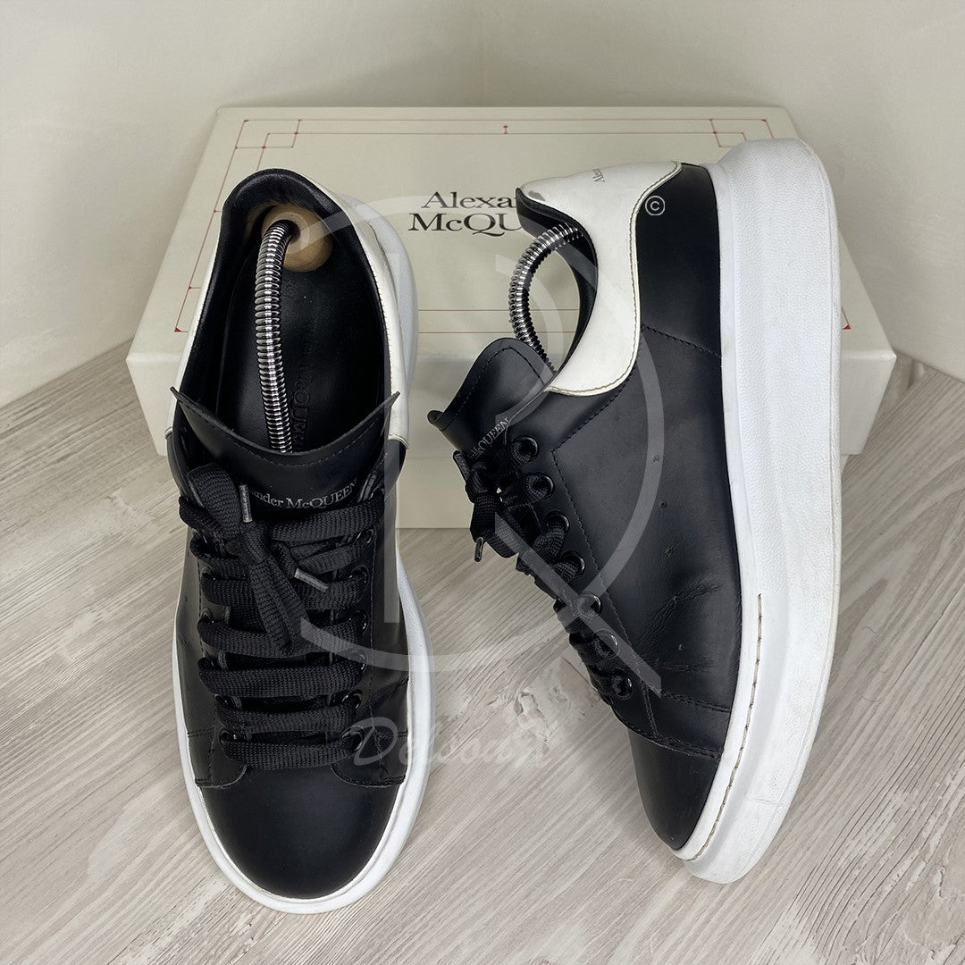 Alexander McQueen Herre 'Black Leather' Oversized (43) ♠️