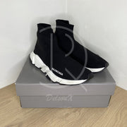 Balenciaga Speed Tranies 'Black & White' (42) 🏃🏽‍♂️