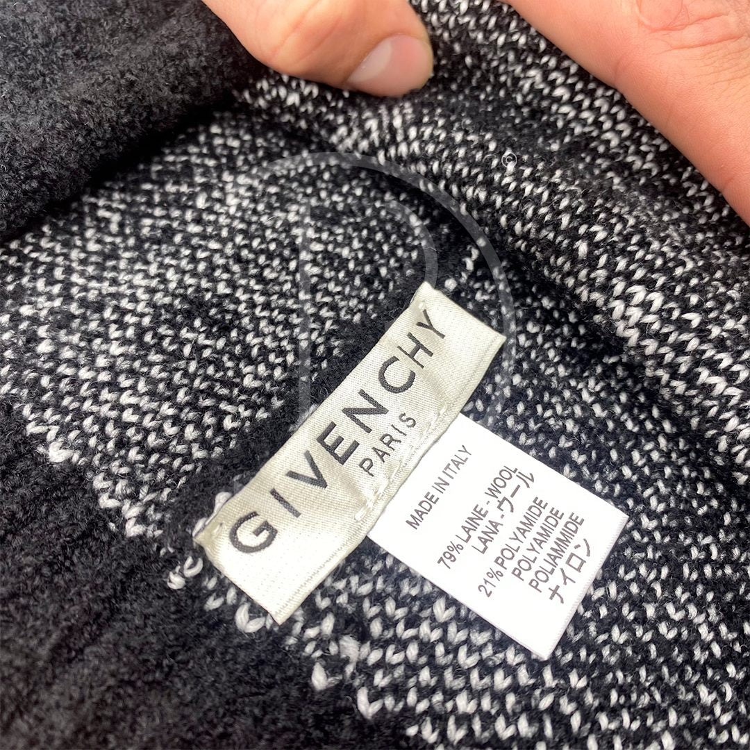 Givenchy 'Hvid' Logo Uld Hue Unisex (One Size) 🤗