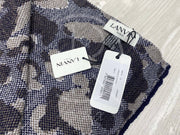 Lanvin Unisex 'Brun Camouflage' Uld Halstørklæde (One Size) 🦬