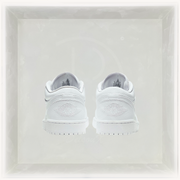Nike Sneakers, Air Jordan 1 Low 'Triple White' Tumbled Leather 🤍
