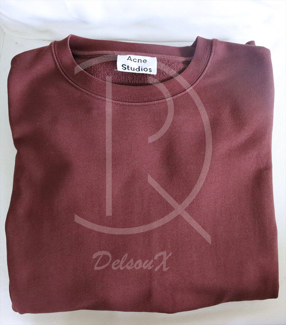 Acne Studios Sweatshirt Crewneck ‘Bordeaux’ (S) 🐙
