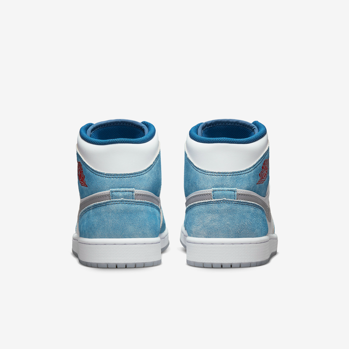 Nike Sneakers, Jordan 1 Mid ‘French Blue Fire Red’