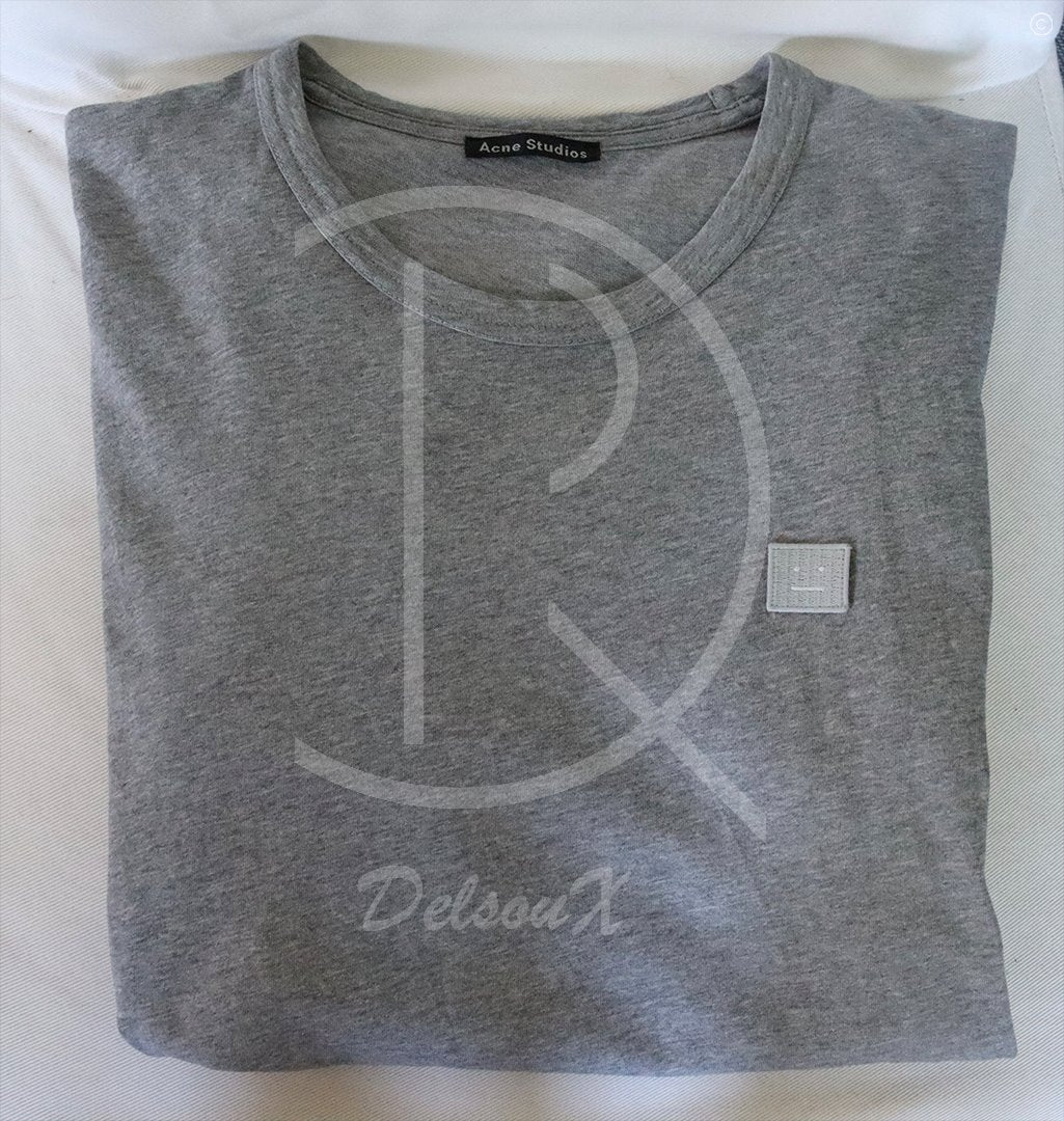Acne Studios T-Shirt Nash Face ‘Grey’ (M) 👽