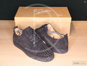 Christian Louboutin 'Black Suede' Junior Spikes (43.5) 🥷🏼