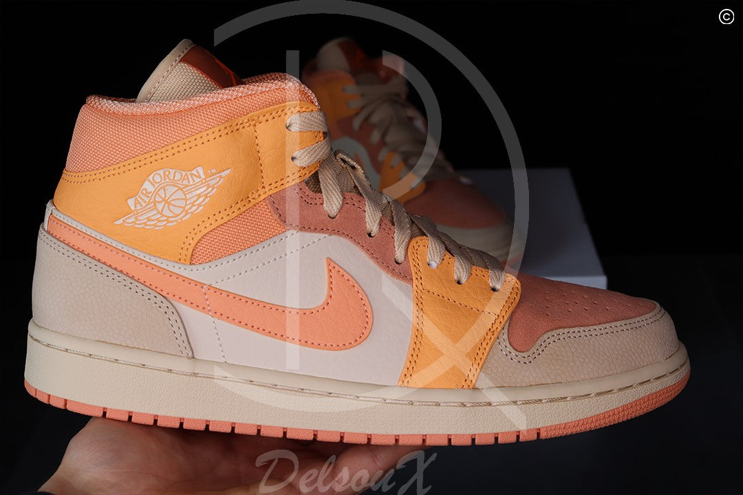 Nike Jordan 1 'Apricot Orange' Mid (W) (43) 🍑