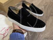 Christian Louboutin ’Black Suede' Pik Boat (40) 🩸