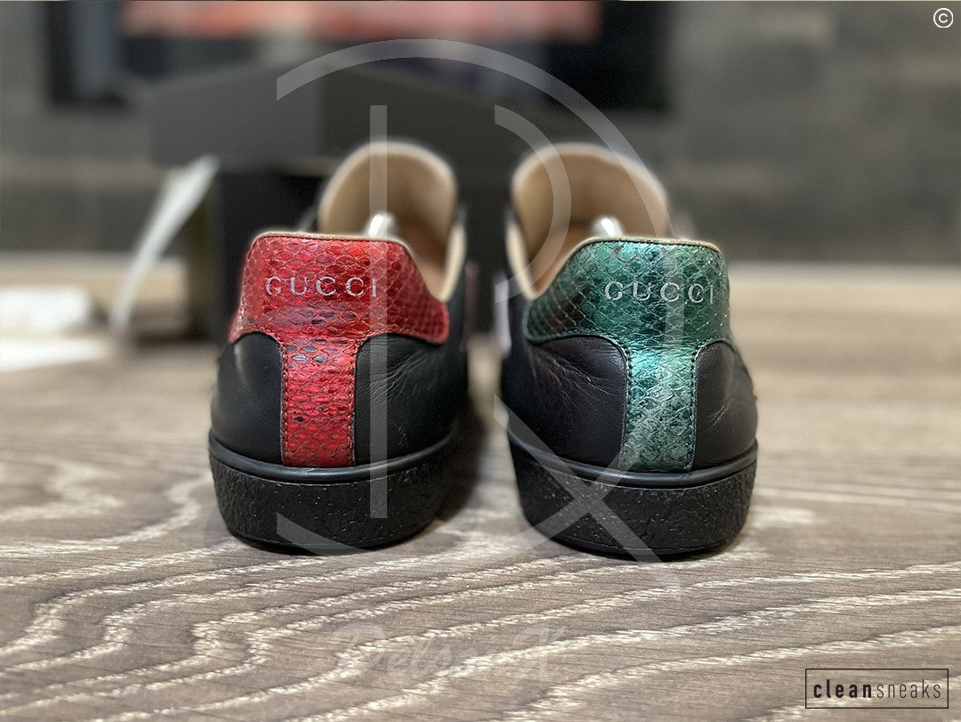 Gucci Ace 'Flames' Black Leather (41.5) ⚡️