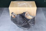 Christian Louboutin 'Black Suede' Junior Spikes (41) 📎
