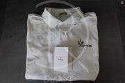 Moncler 'White Manica Corta' Maglia Polo (L) 😎