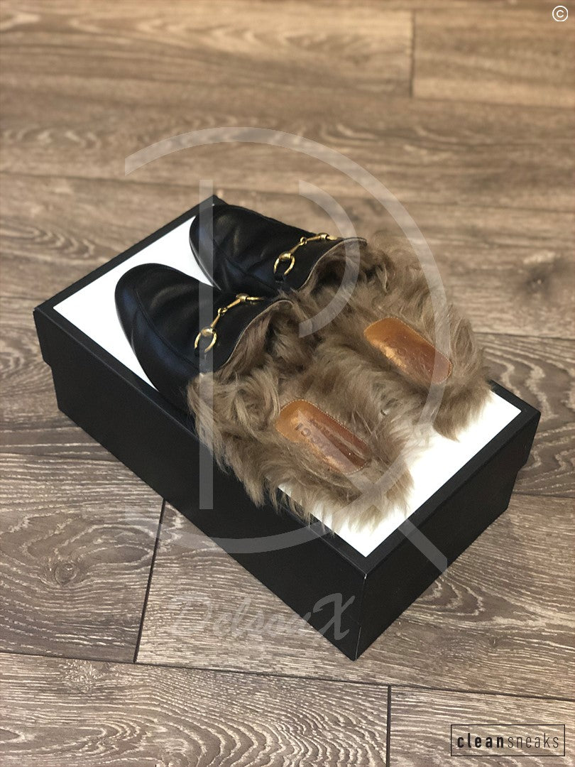 Gucci "Princetown" Fur Loafers (G7 / EU 41) 👟