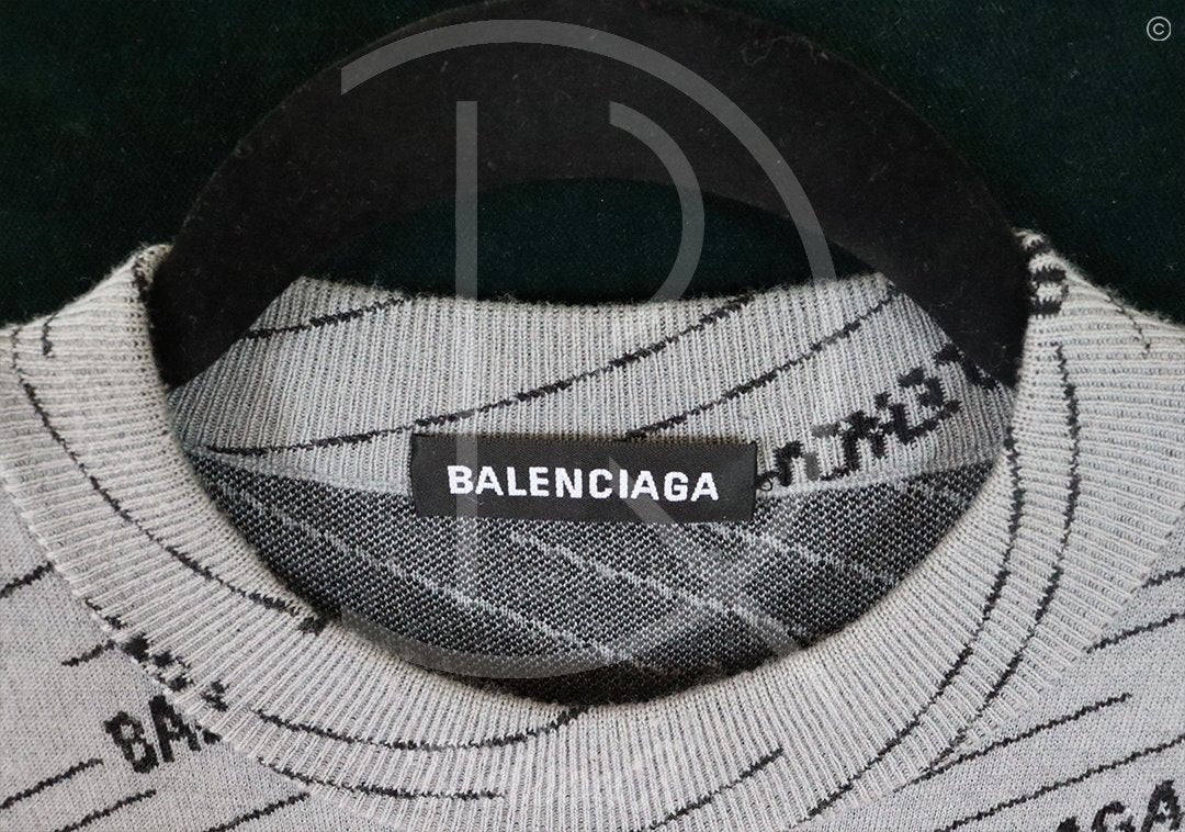 Balenciaga Logo Sweater ‘Grey’ (S) 🦭