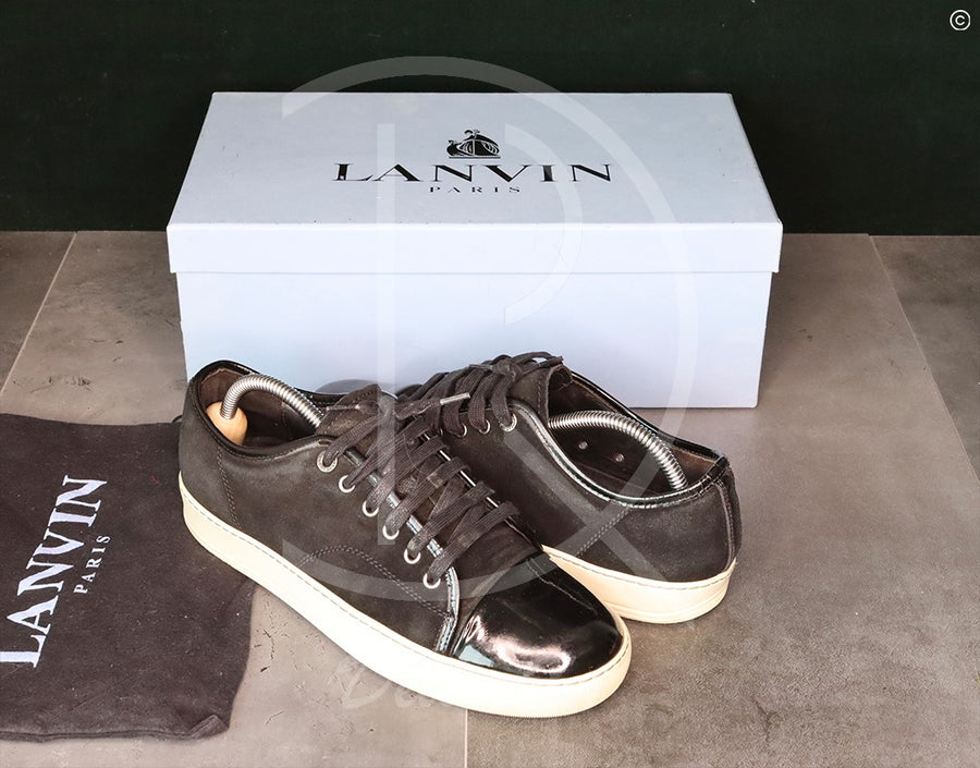 Lanvin ‘Black Suede' Lak Toe (40) 💂🏼‍♀️