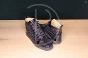 Christian Louboutin Louis Spikes Orlato Flat 'Black Patent Leather' (42) 🕺🏼