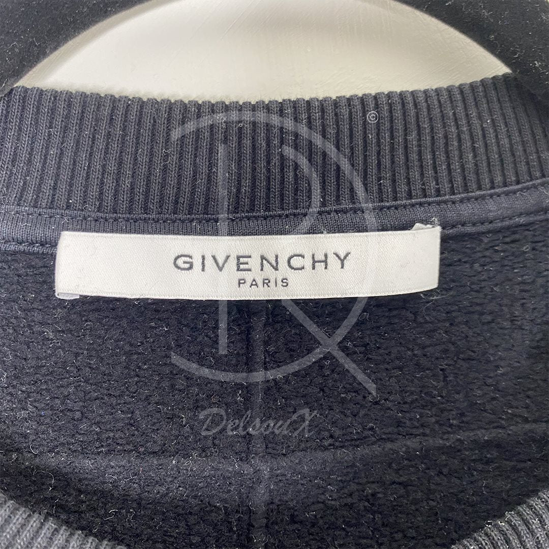 Givenchy Paris 'Red Bee' Sort Herre Sweatshirt (M) 🏴‍☠️