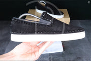 Christian Louboutin 'Black Suede' Pik Boat (41.5) ✌🏽
