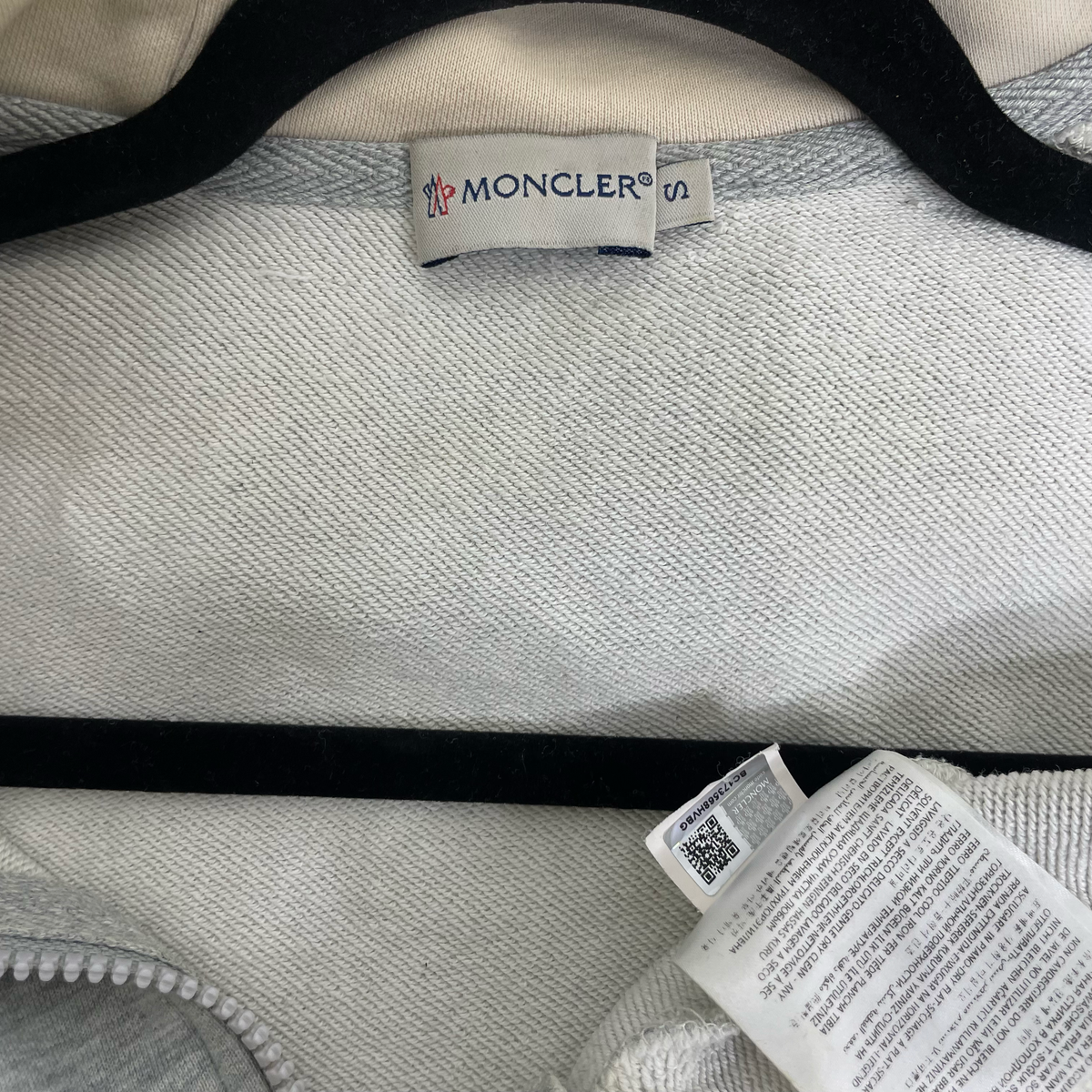 Moncler Cardigan, Grå Herre 'Maglia' Cardigan (S)