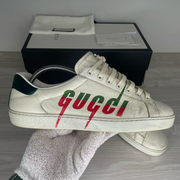 Gucci Sneakers, Ace  'Distressed White' Gucci Blade (42)