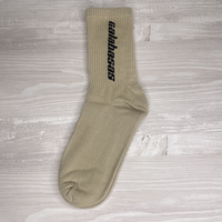 Yeezy Calabasas Sokker, (3 Pack) Core/Glacier/Sand (One Size)