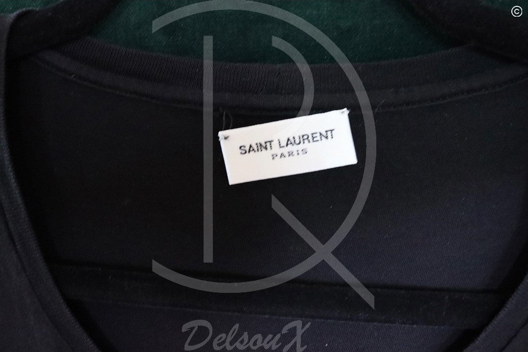 Saint Laurent T-shirt ‘Malibu’ Black (M) 🏝