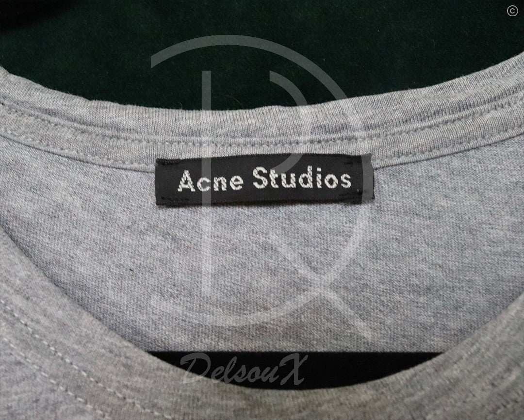 Acne Studios T-Shirt Nash Face ‘Grey’ (M) 👽