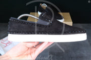 Christian Louboutin 'Black Suede' Pik Boat (42.5) 🏰
