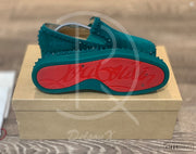 Christian Louboutin 'Green Suede' Pik Boat (42) 🩸