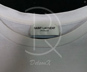 Saint Laurent T-shirt ‘Small Logo’ White (L) 🏳
