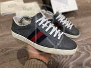 Gucci Ace 'Grey Signature' Leather (43.5) 🌚