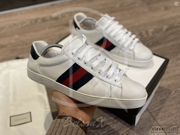 Gucci Ace Classic 'White Leather' (44.5) ✌🏽