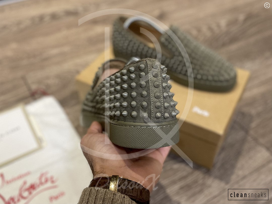 Christian Louboutin 'Poivre Vert Mat' Roller Boat (43.5) 🎢