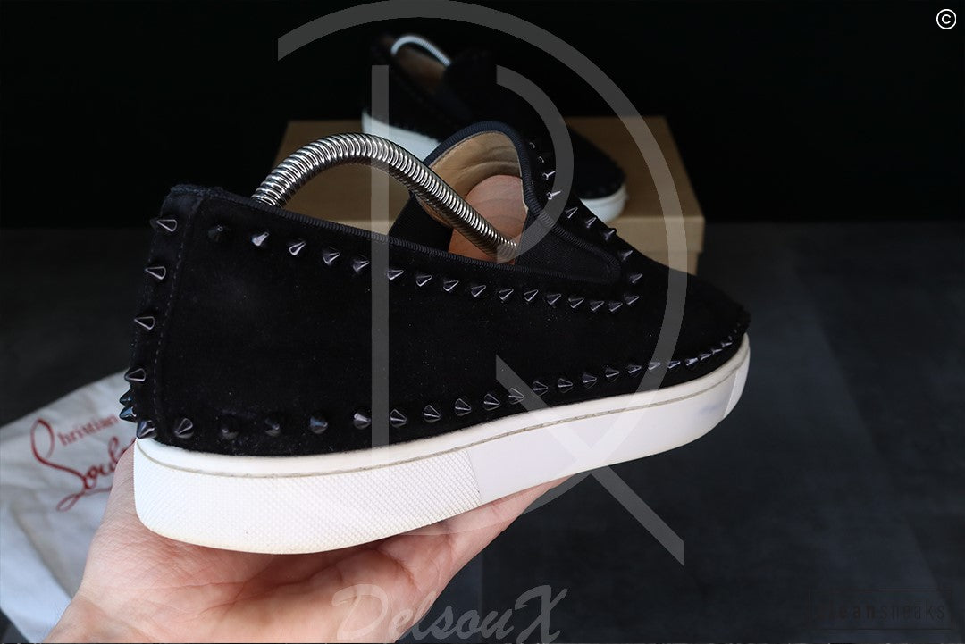 Chrsitian Louboutin 'Black Suede' Pik Boat (43) 🤯