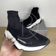Balenciaga Speed Tranies 'Black & White' (42) 🏃🏽‍♂️