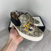 Gucci GG Supreme 'Tiger' Slips Ons Herre (42.5) 🛥