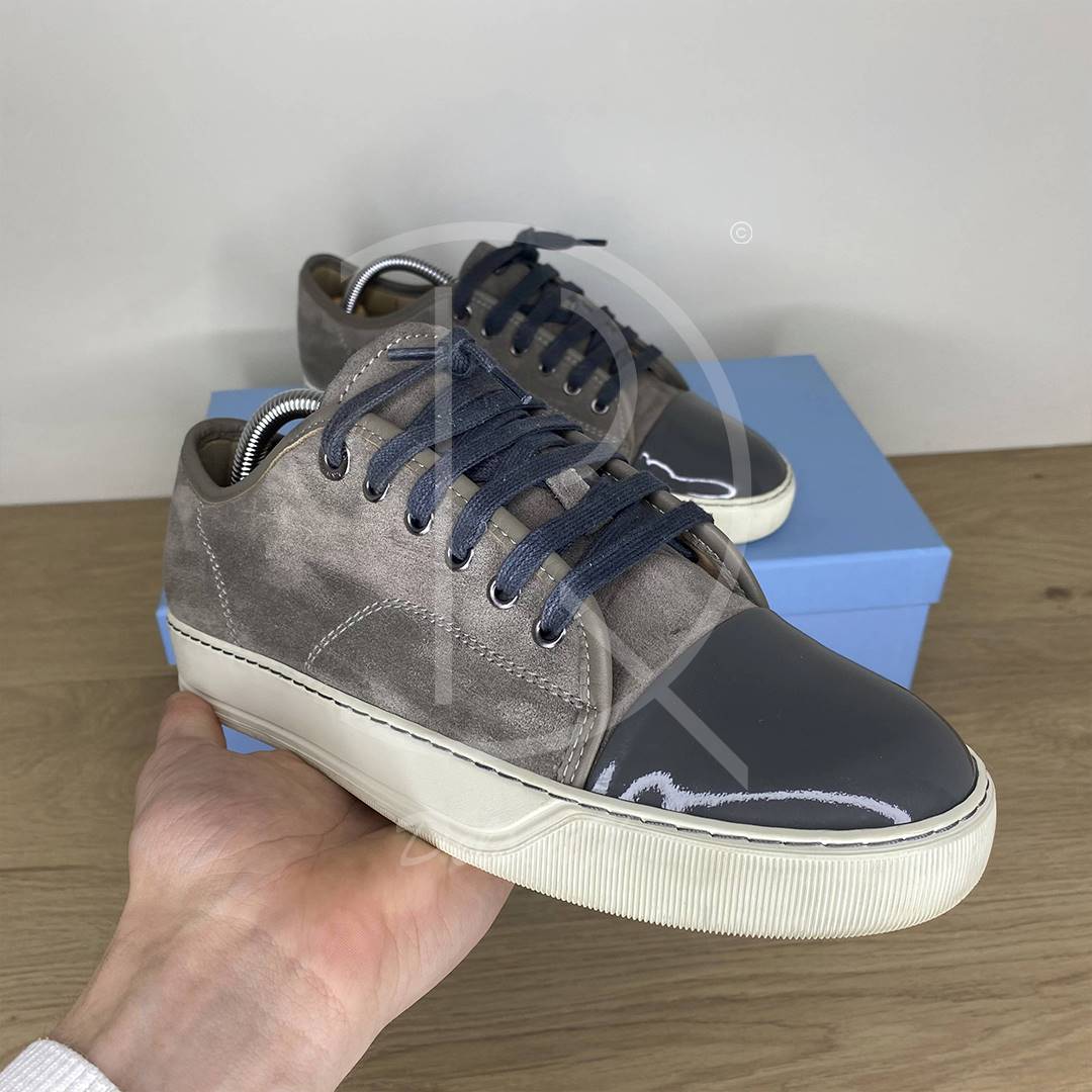 Lanvin 'Grey Suede' Lak Toe (39) 👁