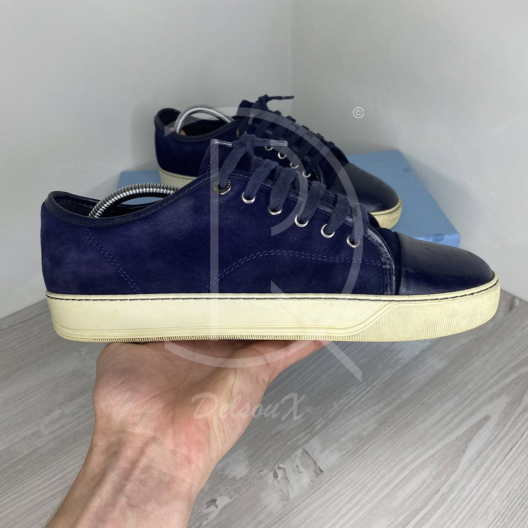 Lanvin Herre 'Navy' Lak Toe (41) 😇