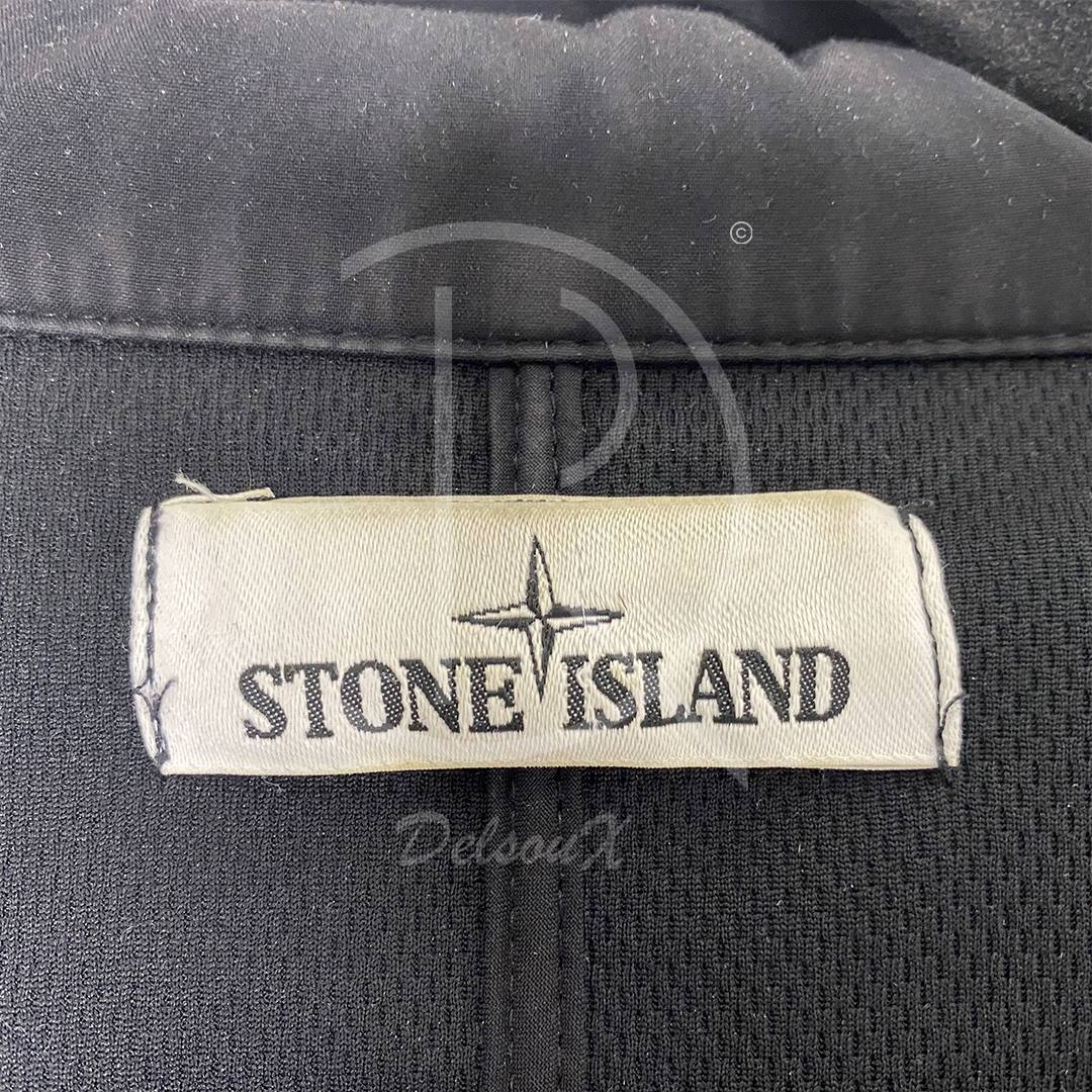 Stone Island Light Soft Shell-R Sort Herre Jakke (L) 🦍