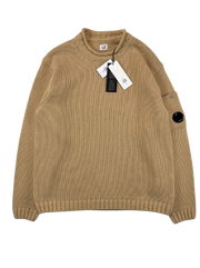 C.P. Company Sweater, Herre Lambswool 'Beige' (X-Large / 52)