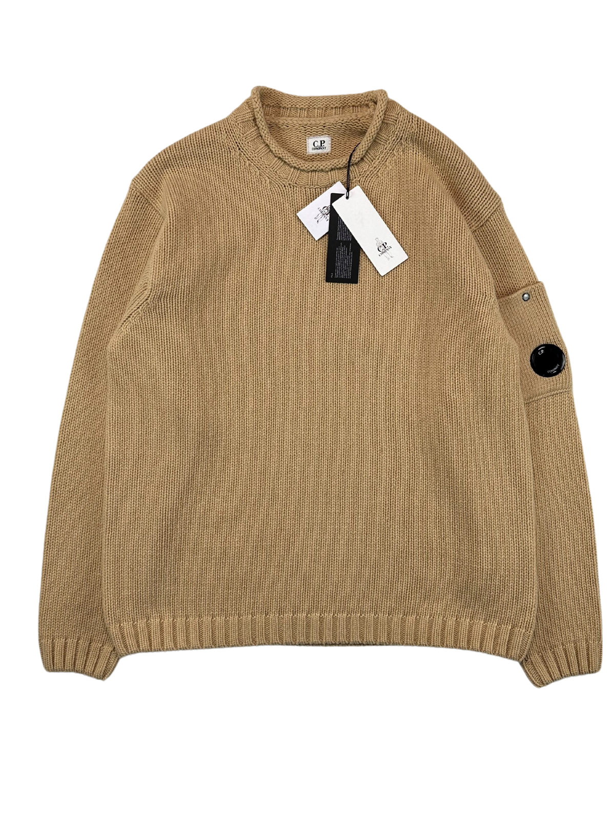 C.P. Company Sweater, Herre Lambswool 'Beige' (X-Large / 52)